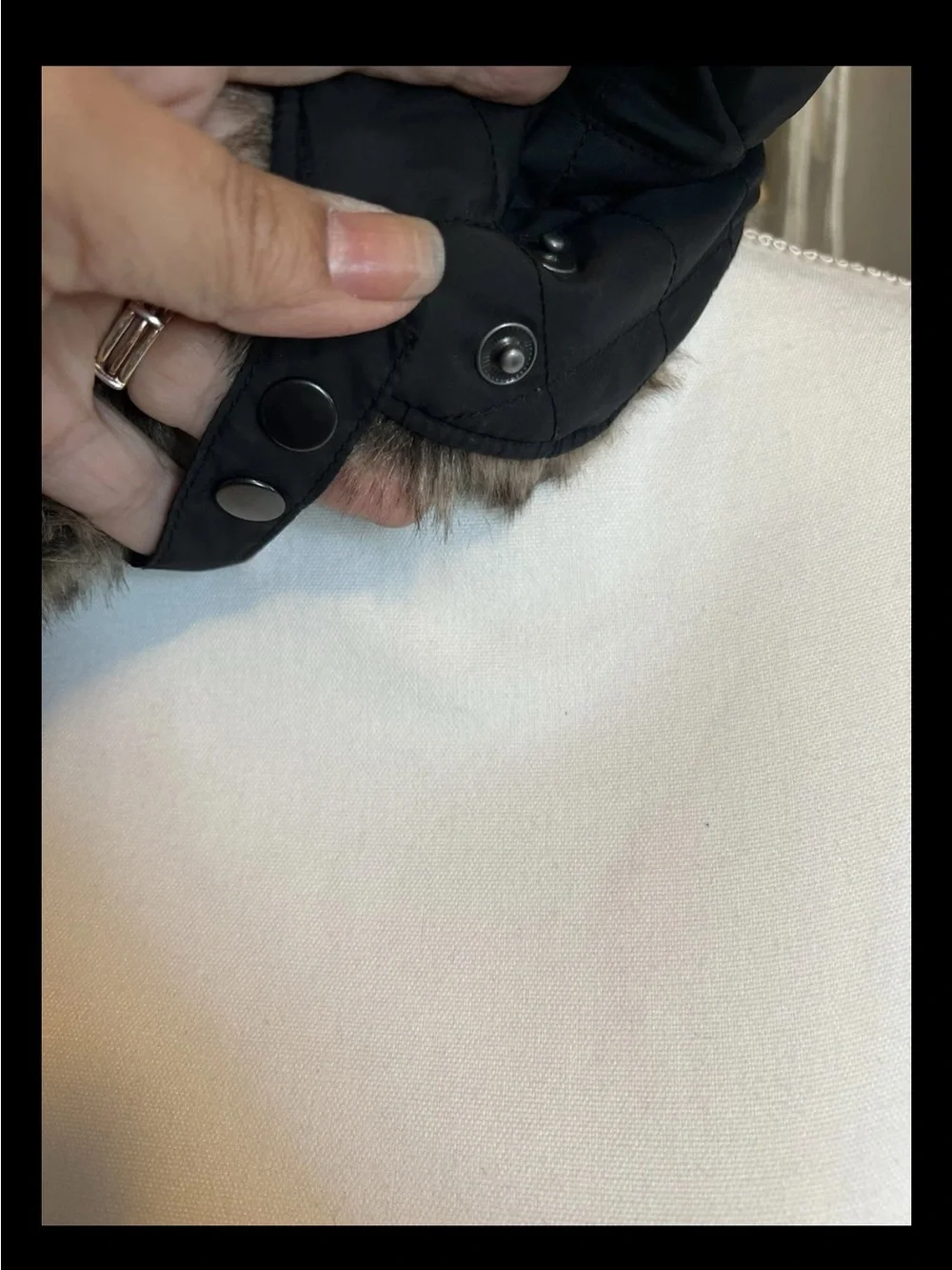Banana Republic Unisex Brown Faux Fur Trapper Hat